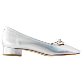 Darya Ballerinas – Aeyde – Leder – Silber Grau