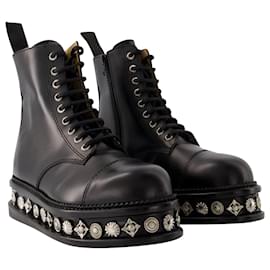 Toga Pulla-AJ1287 Boots - Toga Pulla - Leather - Black-Black