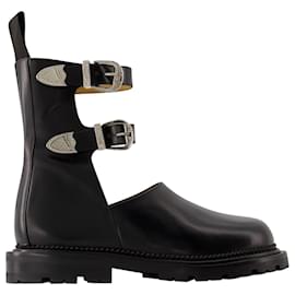 Toga Pulla-AJ1288 Boots - Toga Pulla - Leather - Black-Black