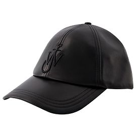 JW Anderson Baseball Cap - J.W.Anderson - Leather - Black Black