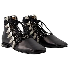 Toga Pulla-AJ1284 Ankle Boots - Toga Pulla - Leather - Black-Black