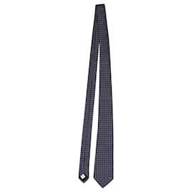 Burberry-Burberry-Krawatte mit quadratischem Muster aus blauer Seide-Blau,Marineblau