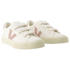 Veja-Recife Logo Sneakers – Veja – Leder – White Babe-Weiß