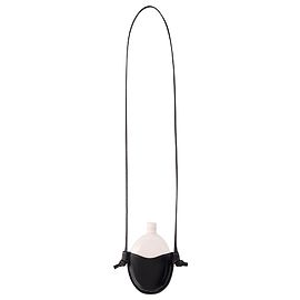 Colar Frasco - Lemaire - Couro - Preto/Poder Branco Preto