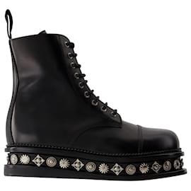 Toga Pulla-AJ1297 Boots - Toga Virilis - Leather - Black-Black