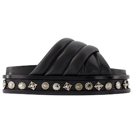 AJ1281 Sandali - Toga Pulla - Pelle - Nero Nero