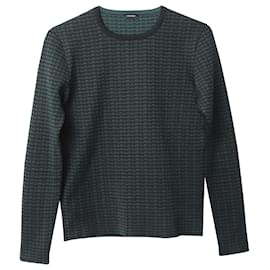 Jil Sander-Jil Sander Printed Sweater in Green Polyester-Green