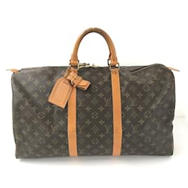 Louis Vuitton-Louis Vuitton Monogram Keepall 50 Canvas Travel Bag M41426 in Good condition-Brown