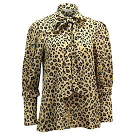 Autre Marque-Blusa Vivetta com estampa de leopardo em viscose multicolorida-Outro,Impressão em python
