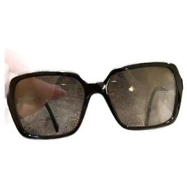 Occhiali da sole Chanel neri e oro Nero
