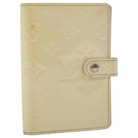 Louis Vuitton-LOUIS VUITTON Monogram Vernis Agenda PM Day Planner Cover Perle R21010 LV 43540-Other