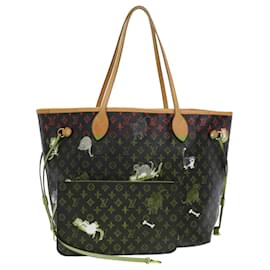 Louis Vuitton-LOUIS VUITTON Catgram Neverfull MM Tote Bag M44441 LV Auth 43555A-Other