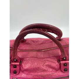 Balenciaga-Pink Balenciaga Leather Twiggy-Pink