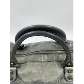 Balenciaga-Grey Balenciaga Leather Twiggy-Grey