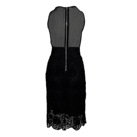 Moschino-Moschino Cheap and Chic Sheer and Lace Dress-Black