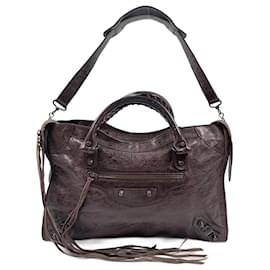 Balenciaga-Brown Lambskin City-Brown