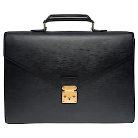 Louis Vuitton-LOUIS VUITTON Bag in Black Leather - 6303911178-Black