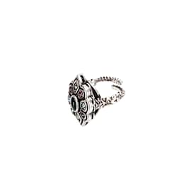 Gucci-Crystal ring-Silvery