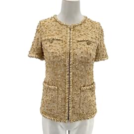 Chanel-CHANEL  Jackets T.fr 36 Polyester-Golden