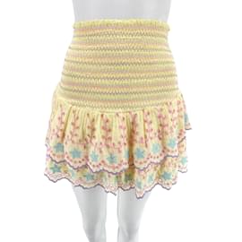 Autre Marque-LOVE SHACK FANCY  Skirts T.International S Cotton-Yellow