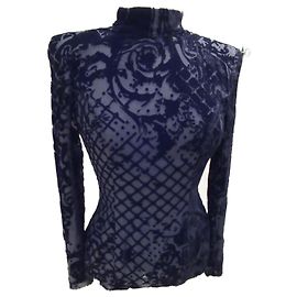 Balmain pour H&M Schwarzes Samtoberteil von Balmain für H&M Schwarz