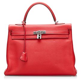 Hermès Vermelho Togo Kelly 35 Vermelho
