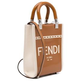 Fendi-Mini cabas marron Fendi Sunshine-Marron