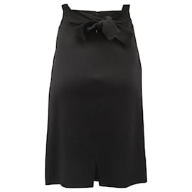 Fendi-Fendi Gathered Waistband Skirt in Black Wool-Black