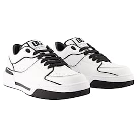 Dolce & Gabbana-New Roma Sneakers - Dolce&Gabbana - Leather - Black/ white-White