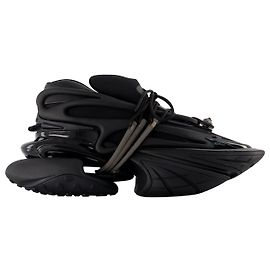 Baskets Licorne - Balmain - Cuir - Noir Noir