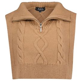 Apc Snood Lola Scarf - A.P.C. - Wool - Camel Brown