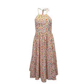 Autre Marque Vestido midi estampado Gretta de algodón multicolor de Caroline Constas Otro