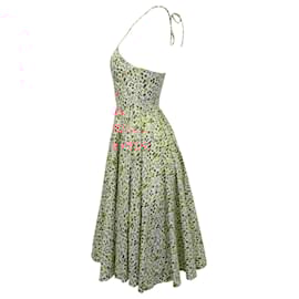 Autre Marque-Caroline Constas Gretta Printed Midi Dress in Multicolor Cotton-Other