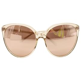 Linda Farrow-LINDA FARROW 496 C5 Oversized Sunglasses in Gold Acetate-Golden