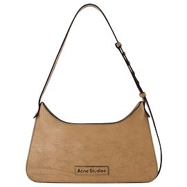 Borsa Hobo Platt Mini Crackle - Acne Studios - Pelle - Beige scuro Beige