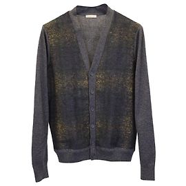 Bottega Veneta geknöpfter Cardigan aus grauem Kaschmir Grau