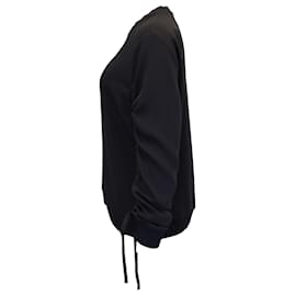 Kenzo-Kenzo-Pullover mit Kordelzugärmeln aus schwarzem Polyester-Schwarz