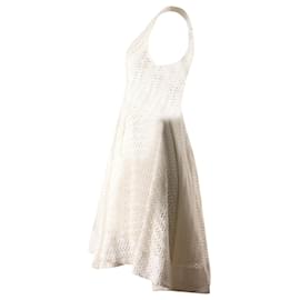 Sandro-Sandro Paris Bliss Crochet Sleeveless Dress in White Cotton-White