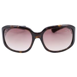 Ralph Lauren-Logo-Sonnenbrille aus schwarzem Acryl Schwarz