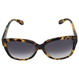 Alexander Mcqueen-Alexander McQueen AM0041S Semi-Cat Eye Tortoiseshell Sunglasses in Brown Acetate-Other