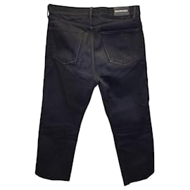 Balenciaga-Balenciaga Röhrenjeans aus schwarzer Baumwolle-Schwarz