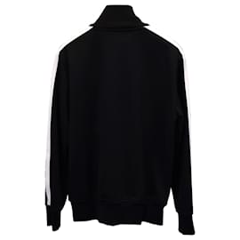Palm Angels-Palm Angels Logo Track Jacket in Black Polyseter-Black
