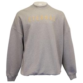 Fear of God-Fear of God Eternal Print Long Sleeve Sweatshirt in Grey Cotton-Grey