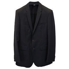 Burberry Single-Breasted Blazer in Black Wool Black
