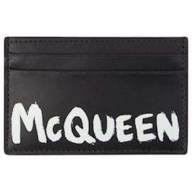Alexander Mcqueen-Card Holder - Alexander McQueen - Leather - Black-Black