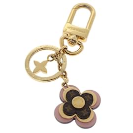 Louis Vuitton-LOUIS VUITTON Porte Clés Blooming Flower BB Key Holder Rose M63085 LV Auth hk723-Rose,Monogramme