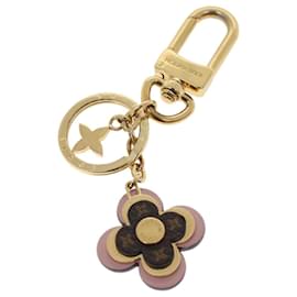 Louis Vuitton-LOUIS VUITTON Porte Clés Blooming Flower BB Key Holder Rose M63085 LV Auth hk723-Rose,Monogramme