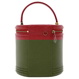 Louis Vuitton-LOUIS VUITTON Epi Cannes Hand Bag Red M48037 LV Auth 44060-Red