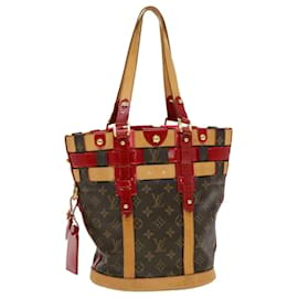 Louis Vuitton-LOUIS VUITTON Monogram Neo Bucket Tote Bag Red M95613 LV Auth 43529-Red,Monogram