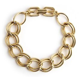 Pulsera de cadena de metal dorado Givenchy Dorado